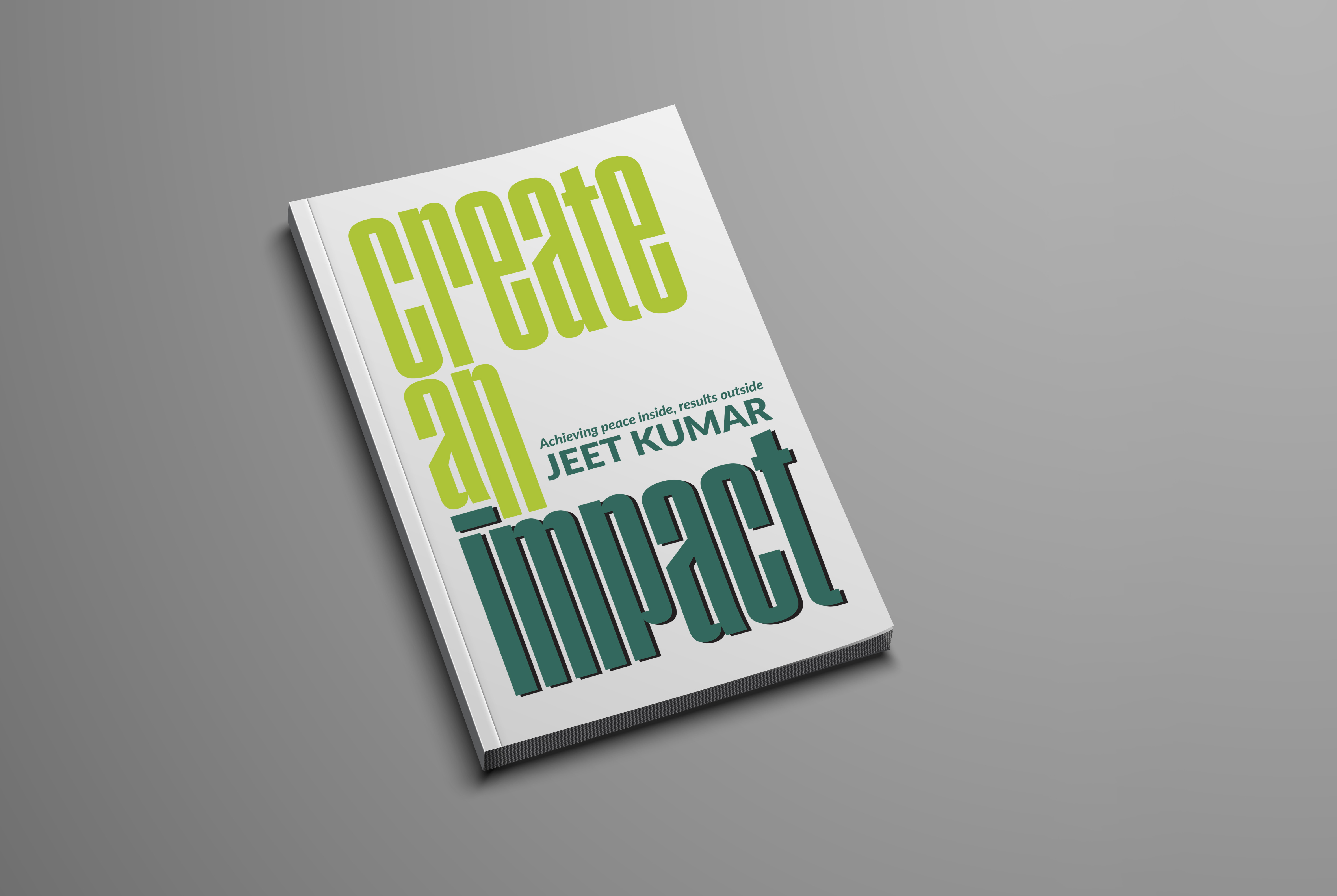 Create an Impact book mockup single cover v1